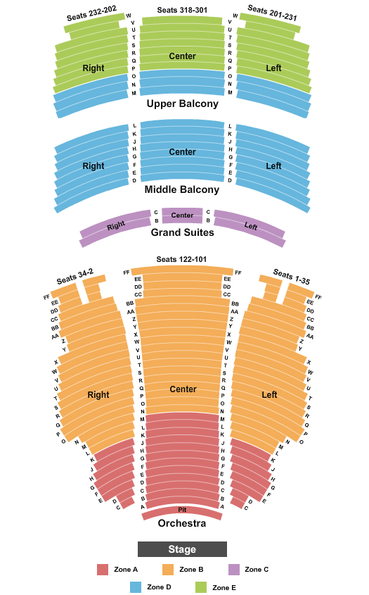 Hippodrome Theatre At The France-Merrick PAC Hippodrome Theatre Seating Chart
